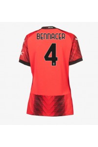 Fotbalové Dres AC Milan Ismael Bennacer #4 Dámské Domácí Oblečení 2023-24 Krátký Rukáv